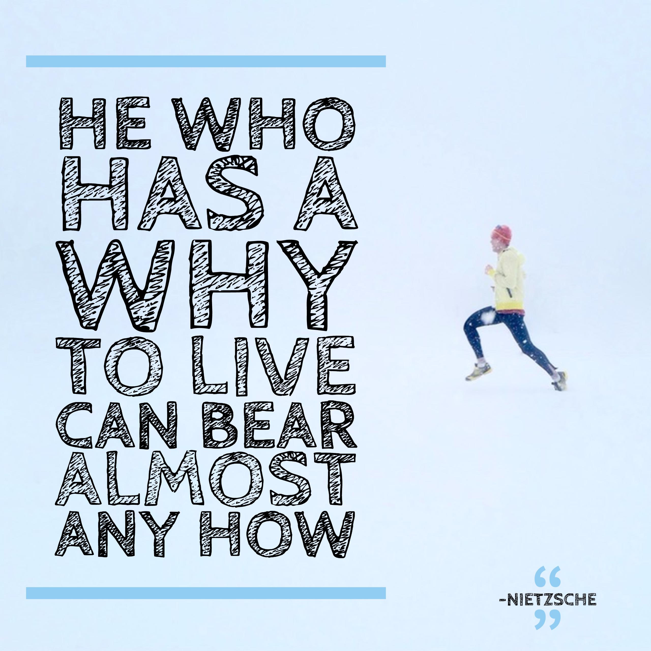 He who has a why can bear almost any how